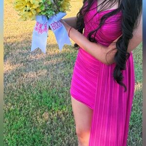 Elegant Pink Mini Dress